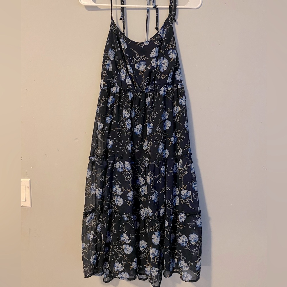 lily rose floral blue dress
